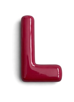 Ceramics by Romy Letter L hanger 10 cm Bordeauxrood - Deal