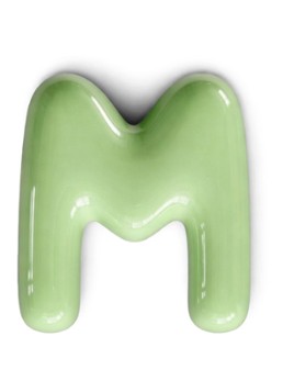 Ceramics by Romy Letter M hanger 10 cm Mint - Deal