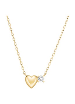 Rosefield Dames Heart ketting van 14 karaat geelgoud