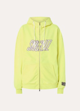 Stieglitz Dames Lena sweatvest met logoborduring in de kleur Geel, maat: M