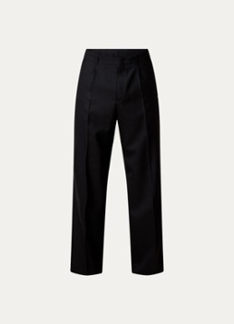Our Legacy Heren Borrowed loose fit chino met steekzakken in de kleur Zwart, maat: 52