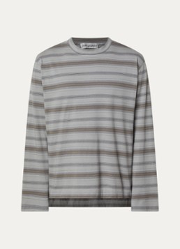 Our Legacy Heren Long sleeve met streepprint in de kleur Olijfgroen, maat: 48