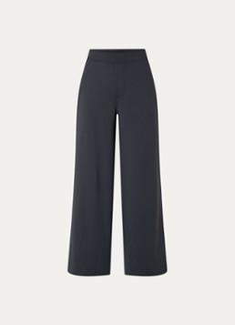 Ninepine Dames Asana high waist wide fit pantalon in de kleur Donkergrijs, maat: W32/L30