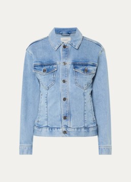 Ninepine Dames Spijkerjas met opgestikte zakken in de kleur Indigo, maat: XL