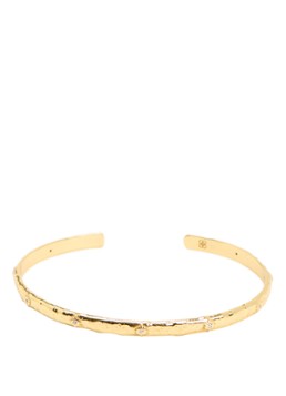 Ottoman Hands Dames Crystal Star bangle verguld