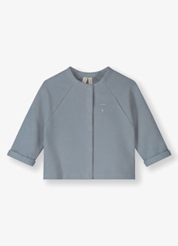 Gray Label Jongens Raglan fijngebreid vest met ronde hals in de kleur Grijs, maat: 9-12M=74