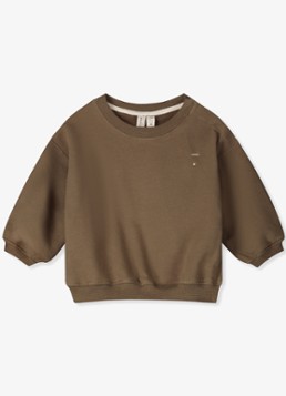 Gray Label Oversized sweater met ronde hals in de kleur Bruin, maat: 18-24M
