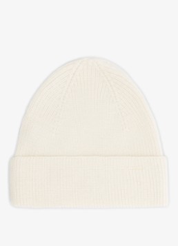 Gray Label Jongens Fijngebreide babymuts van merino wol in de kleur Gebroken wit, maat: xs