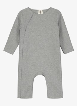 Gray Label Meisjes Babypak met ronde hals in de kleur Grijsmele, maat: 3-6M