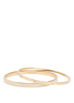 Coach Dames Bangle in set van 2 in de kleur Wit, maat: NO SIZE