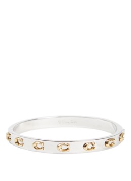 Coach Dames Bangle met logo in de kleur Zilver, maat: NO SIZE