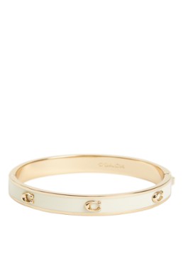 Coach Dames Bangle met logo in de kleur Wit, maat: NO SIZE