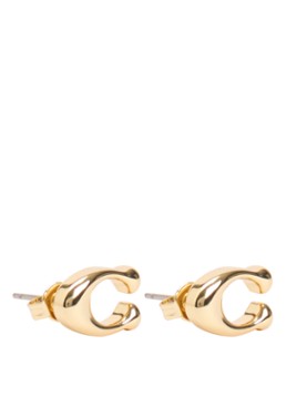 Coach Dames Oorstekers met logo in de kleur Goud, maat: NO SIZE