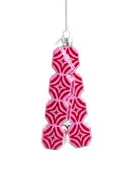 Yup in de Boom Festivalmuntjes kersthanger 14 cm Roze - Deal
