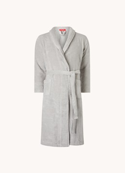 Olivier Desforges Alizee badjas van katoen - unisex Grijs - Deal