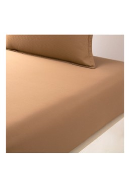 BOSS Loft hoeslaken van katoensatijn 120TC, hoekhoogte 30 cm Camel - Deal