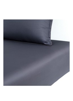 BOSS Loft hoeslaken van katoensatijn 120TC, hoekhoogte 30 cm Zwart - Deal