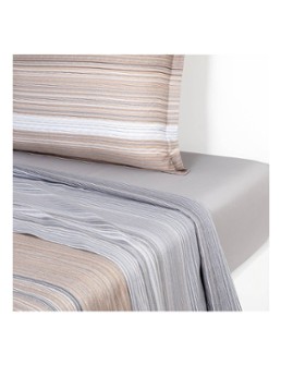 BOSS Metastripe laken van katoensatijn 120TC Multicolor - Deal