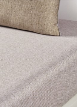 BOSS Carlow hoeslaken van katoensatijn 300TC Beige - Deal