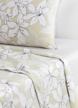 BOSS Jadeite laken van katoen Creme - Deal