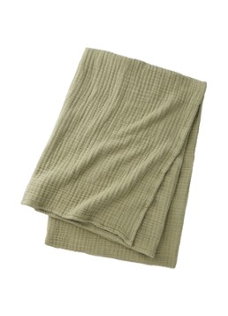 BOSS Lowen plaid 130 x 170 cm Khaki - Deal