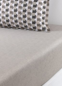 BOSS Lucio hoeslaken, hoekhoogte 35 cm Beige
