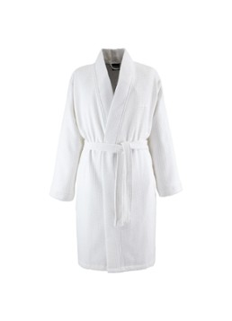 BOSS Dames Onsen badjas in de kleur Wit
