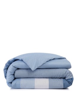 BOSS Logan dekbedovertrek van katoensatijn 200TC - exclusief kussenslopen Blauw - Deal