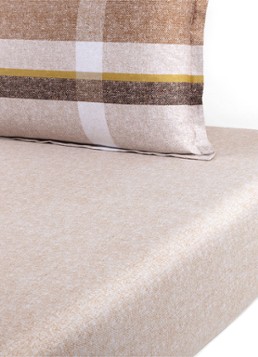 BOSS Loomis hoeslaken 120TC, hoekhoogte 35 cm Beige