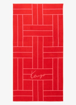 KENZO K Tatami strandlaken 90 x 170 cm Rood - Deal