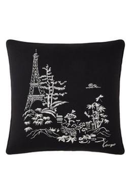 KENZO K Estampe sierkussenhoes 45 x 45 cm Zwart - Deal
