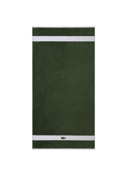 Lacoste L Casual badlaken - 450 gr/m2 - 70 x 140 cm Groen - Deal