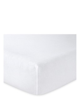 Lacoste L Soft hoeslaken van katoen, hoekhoogte 33,5 cm Wit - Deal