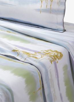 Yves Delorme Horizons laken van katoen 80TC Lichtpaars - Deal