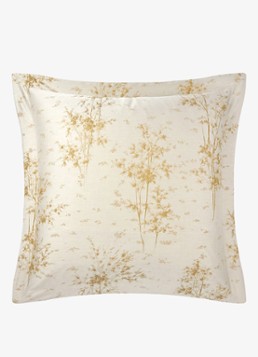 Yves Delorme Légende kussensloop van katoensatijn TC120 Beige