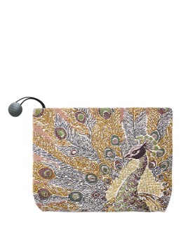 Yves Delorme Voliere toilettas met print Beige - Deal