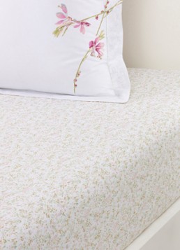 Yves Delorme Gaura hoeslaken, hoekhoogte 40 cm Wit - Deal