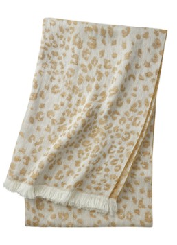 Yves Delorme Fauve plaid van linnen 140 x 160 cm Mosterd - Deal