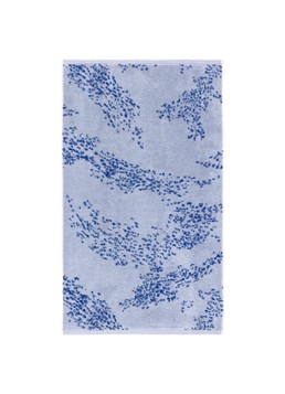 Yves Delorme Ecumes badhanddoek - 55 x 100 cm Blauw
