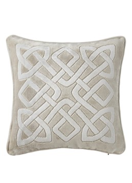Yves Delorme Entrelac sierkussenhoes 45 x 45 cm Lichtgrijs - Deal