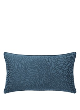 Yves Delorme Souvenir kussenhoes in zijdeblend 33 x 57 cm Petrol - Deal