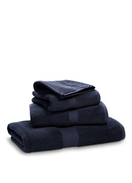 Ralph Lauren Avenue badlaken - 670 gr/m2 - 100 x 183 cm Donkerblauw - Deal