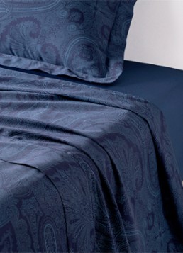 Ralph Lauren Doncaster laken van katoensatijn 120TC Donkerblauw - Deal