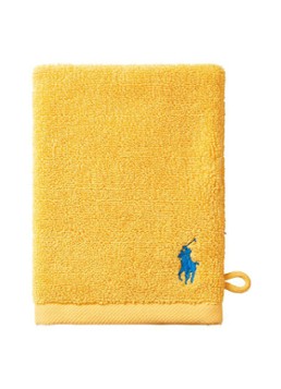 Ralph Lauren Polo Player washand - 15 x 21 cm Geel - Deal