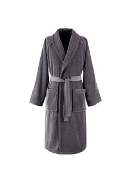 Ralph Lauren Dames Polo Player badjas - unisex in de kleur Donkergrijs
