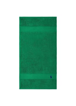 Ralph Lauren Polo Player gastendoek - 600 gr/m2 - 40 x 75 cm Donkergroen