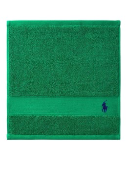 Ralph Lauren Polo Player gastendoek - 600 gr/m2 - 33 x 33 cm Groen