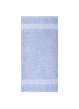 Ralph Lauren Polo Player handdoek - 600 gr/m2 - 50 x 100 cm Lichtblauw