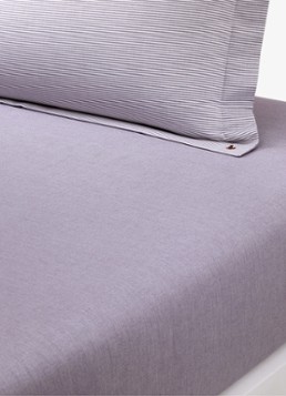Ralph Lauren Oxford hoeslaken van katoen perkal 200TC, hoekhoogte 33,5 cm Lila - Deal