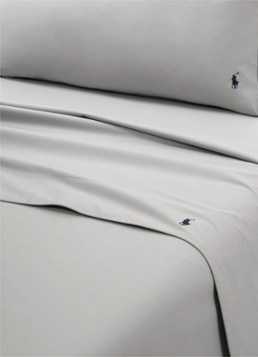 Ralph Lauren Polo Player laken van katoen perkal 80TC Grijs - Deal